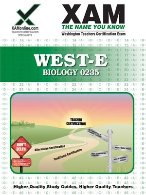 cover image of WEST-E Biology 0235
